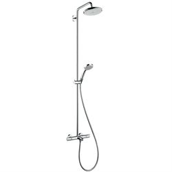 Hansgrohe Croma 220 Showerpipe til badekar/brus - krom 